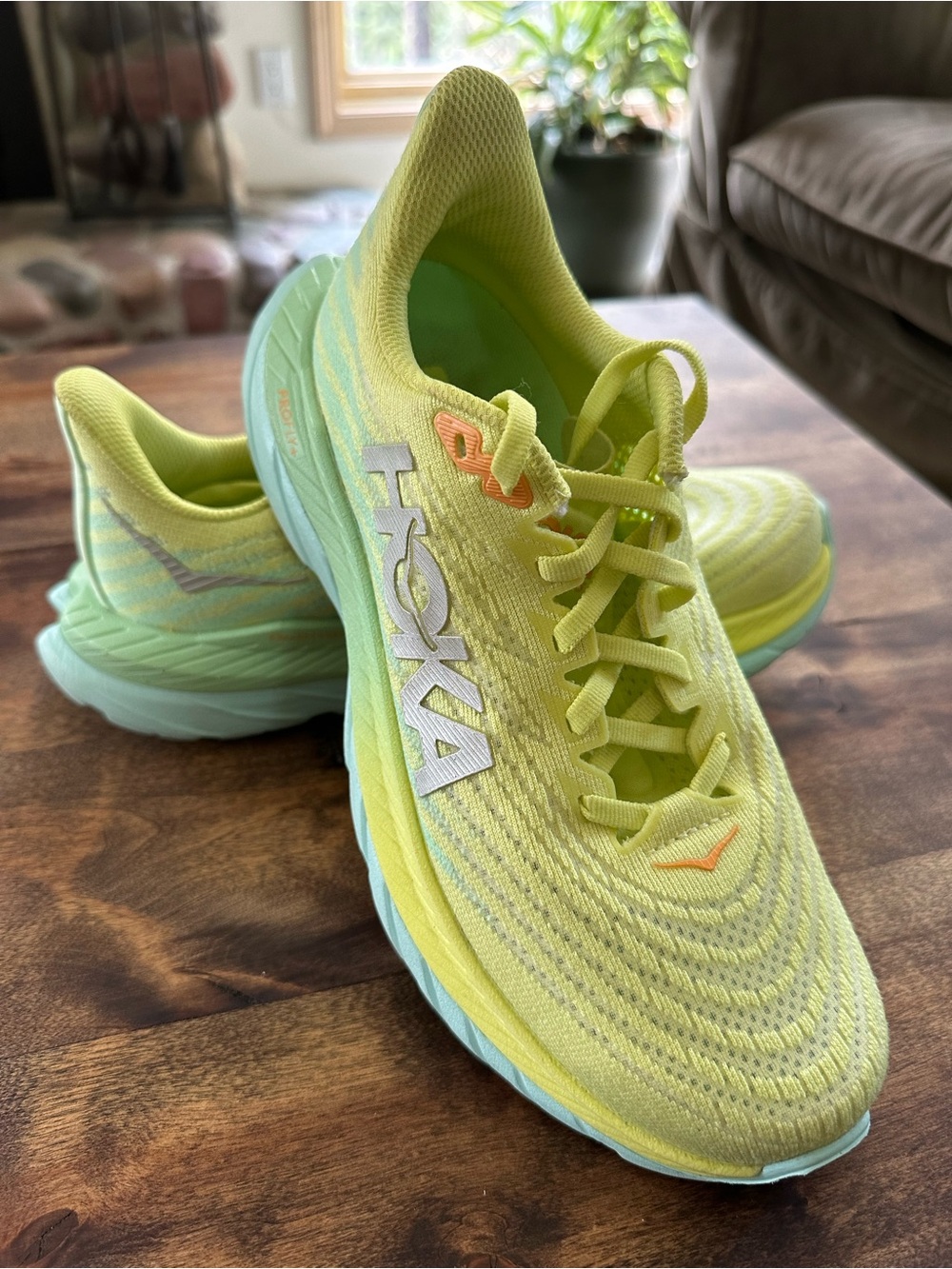 HOKA Mach 5 Profly Lime/Citrus Glow